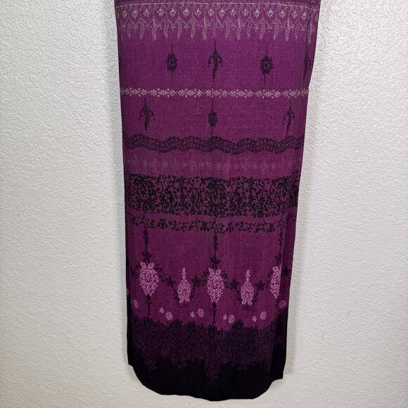 Vintage Y2K Dress Womens Medium Ombre Maxi Halter Whimsigoth 90s Prom Bodycon - Picture 7 of 14